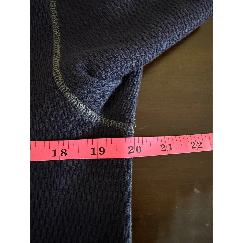 Banana Republic Sweatshirt‎ Men's Medium Blue Gray Long Sleeve Henley Shirt